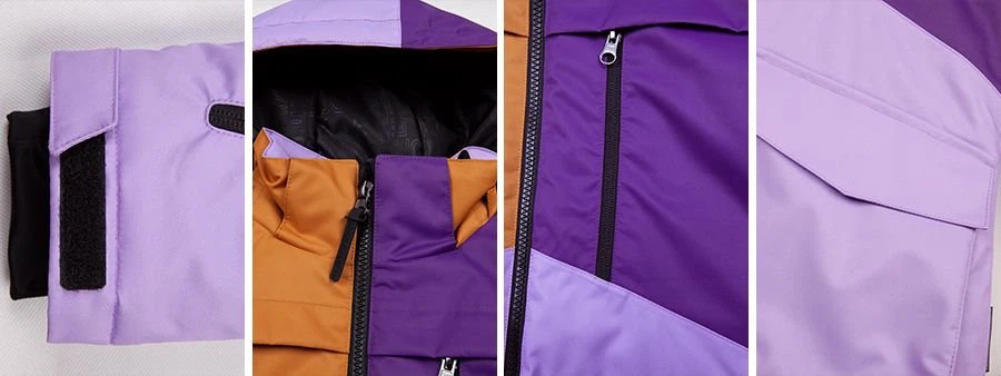 Children waterproof ski jackets detail(001)