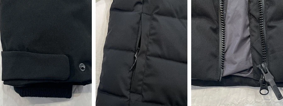 men winter jacket detail