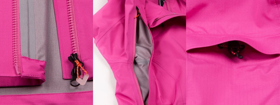 womens 3l jacket detail-1 womens 3l jacket detail-1